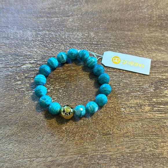 Gorjana NWT Power Gemstone Large Bracelet - Gold & Apatite - Picture 5 of 6